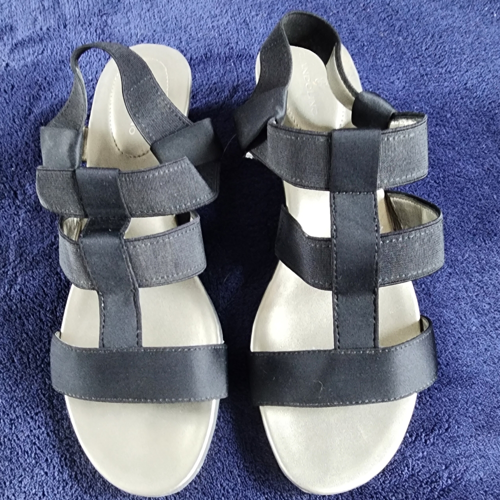 Women's Black Strappy Sandals